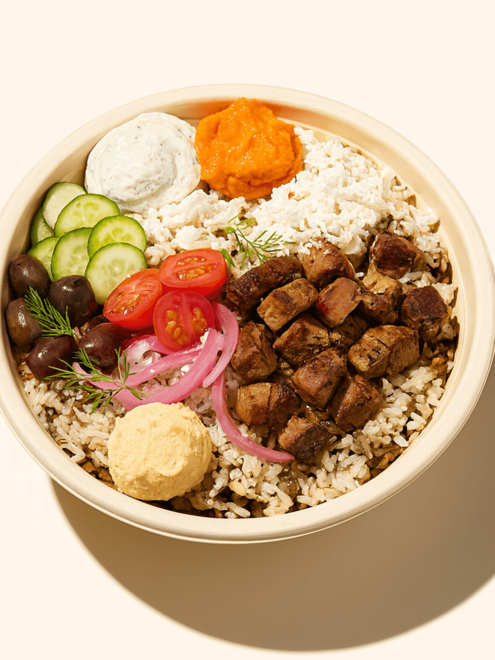 Glistening Mediterranean olives and herbs