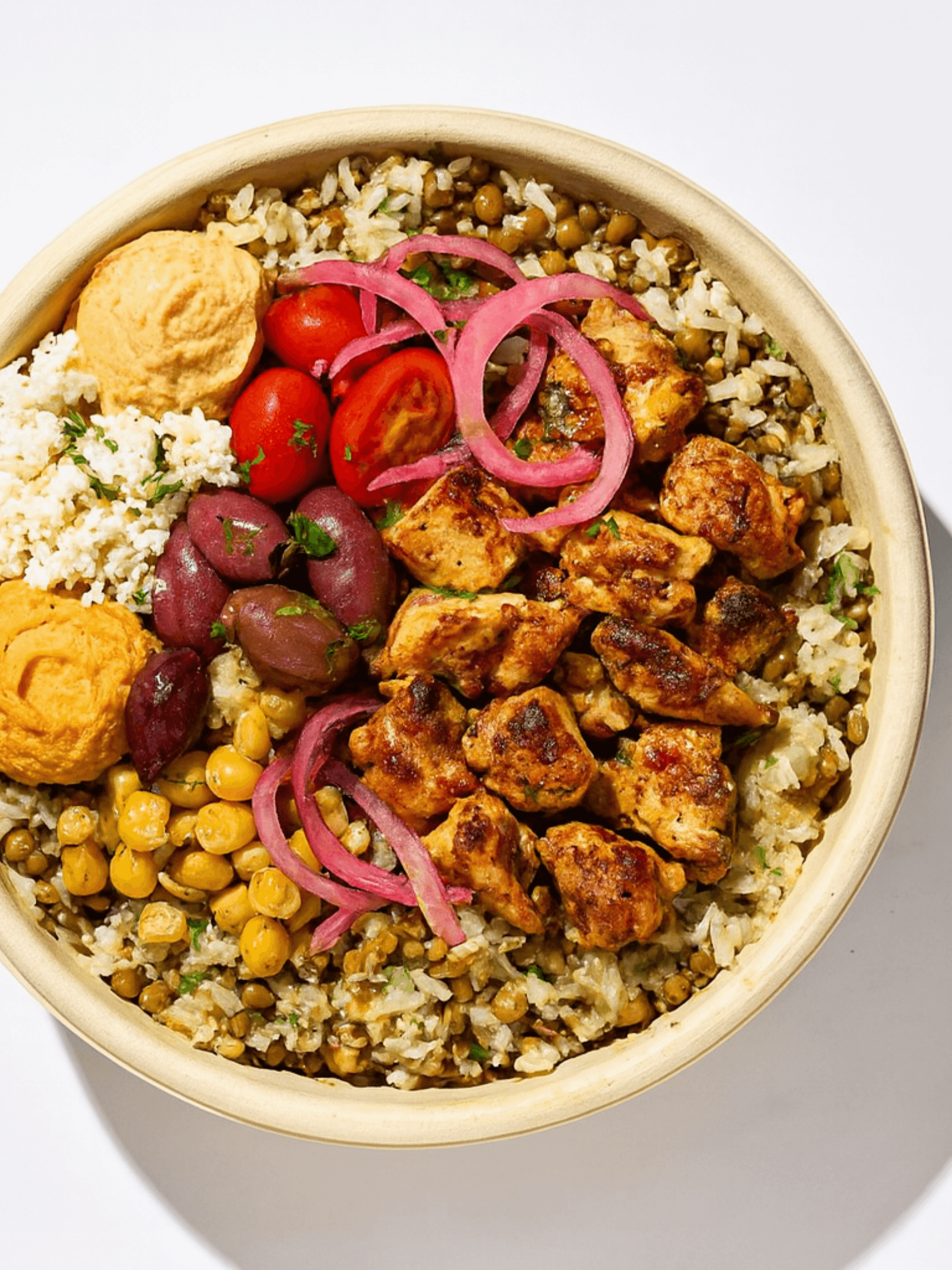 Fresh Mediterranean salad with olives and feta